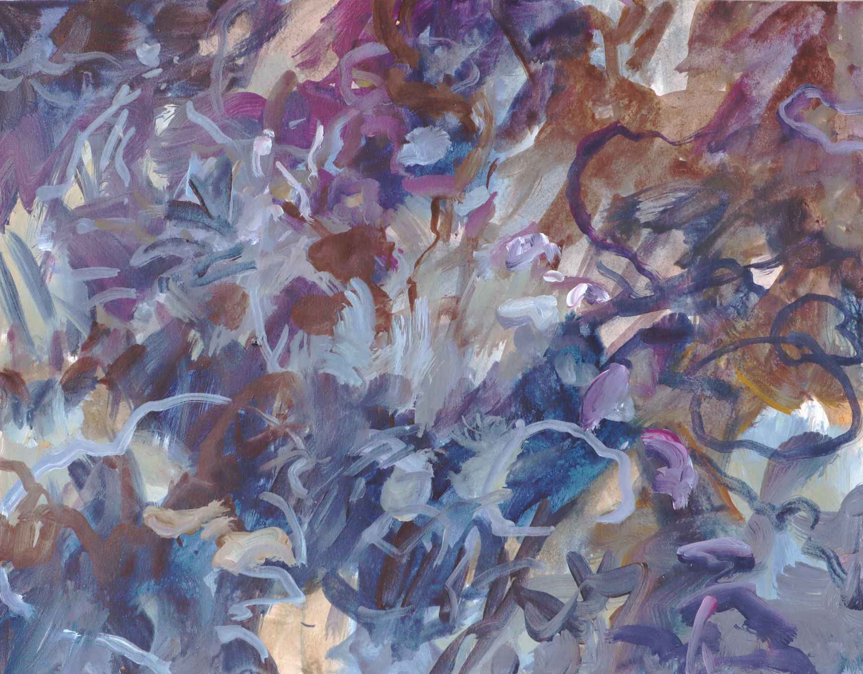 Blau violett baunes Gewühle